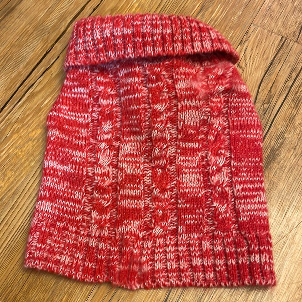 Small Dog Sweater Red